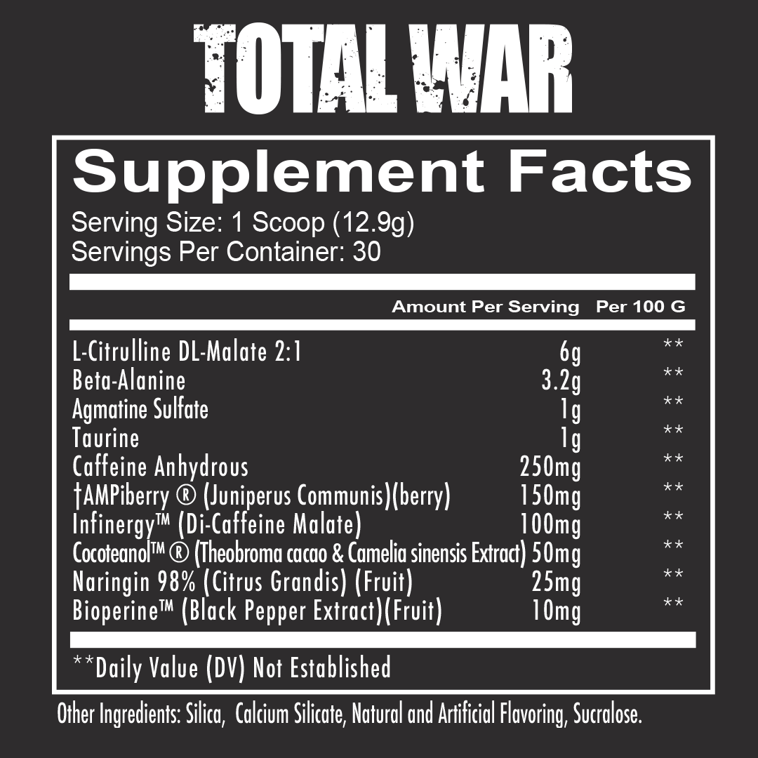 Redcon1 TOTAL WAR - PRE WORKOUT (30 servings)