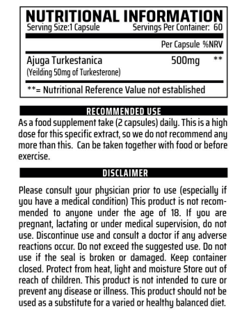 Chemical Warfare - Turkesterone Elite 60 caps 500mg