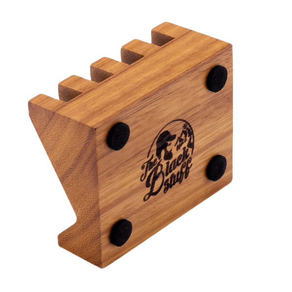 The Black Stuff - Diagonal Teak Soap Dish