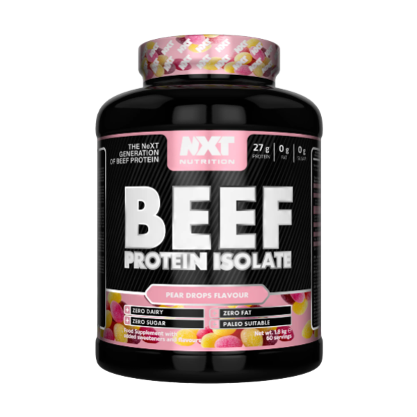 NXT Nutrition Beef Protein Isolate 1.8kg + Free Gift