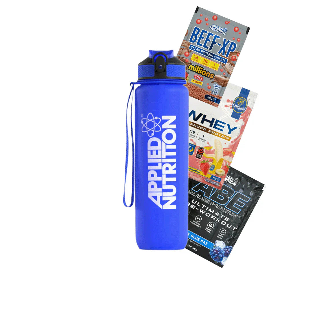Applied Nutrition 1L Water Bottle + FREE Samples (x3)