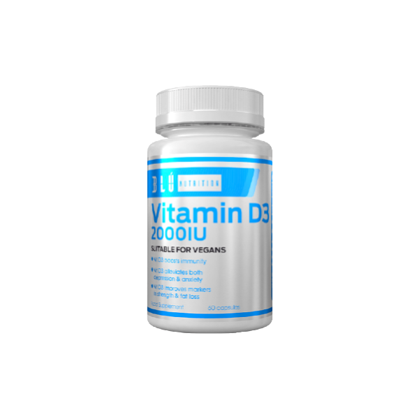 Blu Nutrition Vitamin D3 (vegan friendly) 2000iu - 60 caps